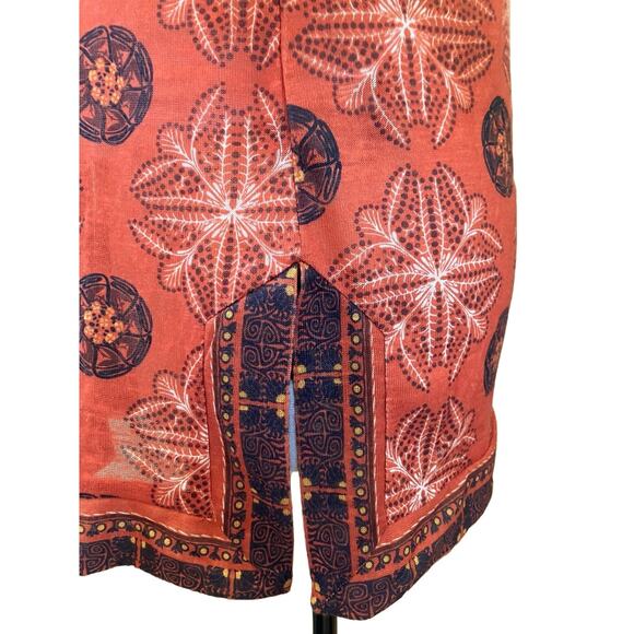 Simple By Suzanne Betro Women's Multicolor Print Open Front Knit Kimono | Size S - Picture 6 of 10